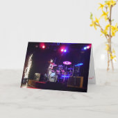 Carte de Noël "SoundCheck Music School Drum Set" (Fleur jaune)