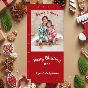 Carte de Noël Souvenir Photo de Famille
