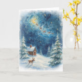 Carte de Noël - Souvenirs Chéris (Fleur jaune)