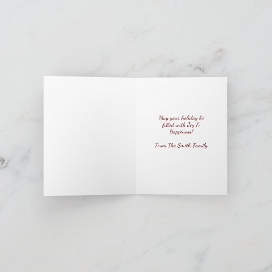 Carte de Noël spéciale (Intérieur)