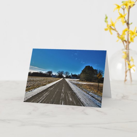 Carte de Noël Spencer Brook (Fleur jaune)