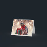 Carte de Noël Sphynx Cat<br><div class="desc">N'hésitez pas à utiliser votre propre texte ou à laisser tel quel. J'ai beaucoup de cartes à choisir et je peux faire sur mesure quelque chose de spécial,  envoyez-moi juste un message!</div>