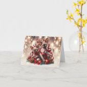 Carte de Noël Sphynx Kittens (Fleur jaune)