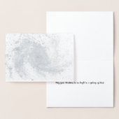 Carte de Noël Spiral Galaxy - Silver Foil (Affichage)