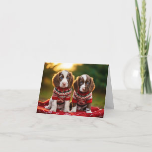 Carte de Noël Springer Spaniel