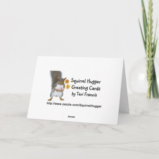 Carte de Noël Squirrel Hugger (Dos)