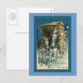 Carte de Noël "Stagecoach" (Devant / Derrière)
