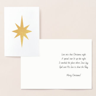 Carte de Noël Star of Bethlehem - Foil