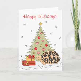 Carte de Noël Star Tortoise (arbre de Noël)