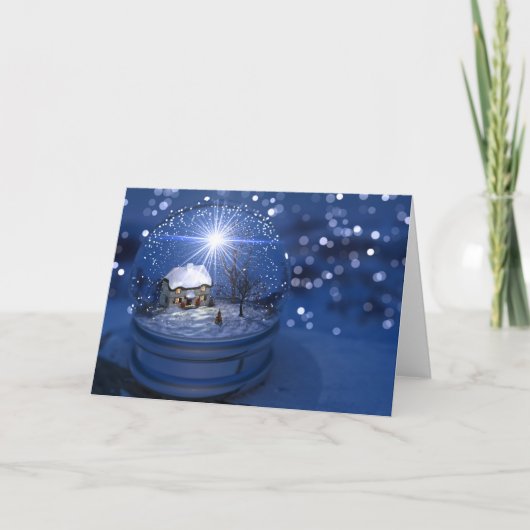 Carte de Noël Starlight Globe (Devant)
