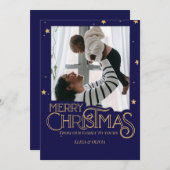 Carte de Noël Starry Night Elegant (Devant / Derrière)