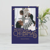 Carte de Noël Starry Night Elegant (Debout devant)