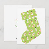 Carte de Noël stockée (Devant / Derrière)