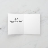 Carte de Noël sucre de canne (Intérieur)