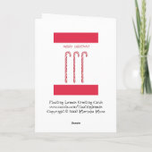 Carte de Noël sucre de canne (Dos)