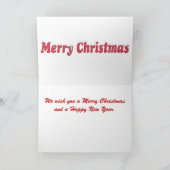 Carte de Noël sucre de canne (Intérieur)