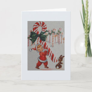 Carte de Noël Sucre de canne vintage