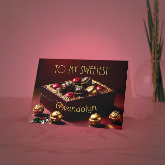 Carte de Noël sucrée