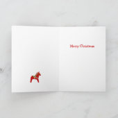 Carte de Noël suédoise Dala Horse (Intérieur)
