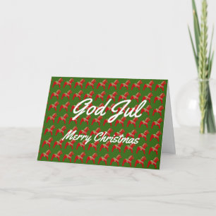 Carte de Noël suédoise et anglaise