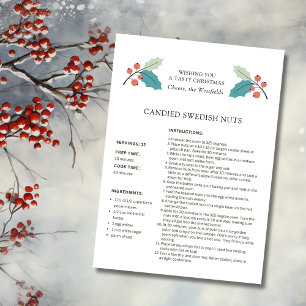 Carte de Noël Suédoise Nuts Recette