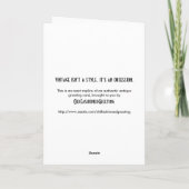 Carte de Noël suédoise vintage avec des bergers (Dos)