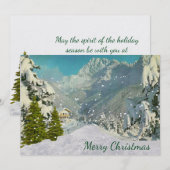 Carte de Noël Suisse vintage (Devant / Derrière)