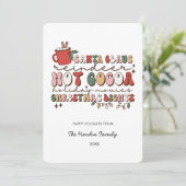 Carte de Noël Super rétro colorée (Debout devant)