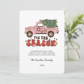 Carte de Noël Super rétro colorée (Debout devant)