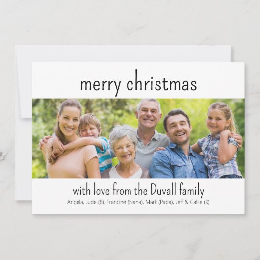 Carte de Noël Super Simple Photo (Devant)