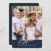 Carte de Noël sur le chemin (Devant / Derrière)