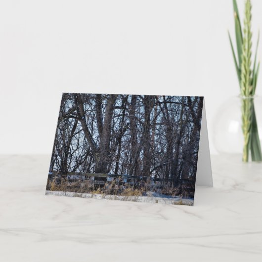 Carte de Noël "Sur le chemin de la mémoire" (Devant)