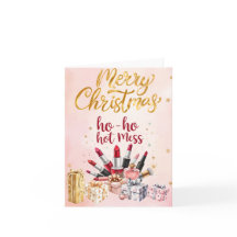 Carte de Noël sur le thème de la Beauté
