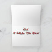 Carte de Noël surfante de Père Noël (Intérieur)