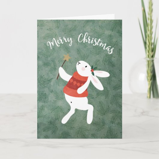 Carte de Noël Sweet Bunny (Devant)