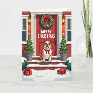 Carte de Noël Sweet Dog Home