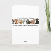 Carte de Noël Sweet Sheltie (Dos)