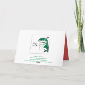 Carte de Noël T-Rex-Mas (Dos)