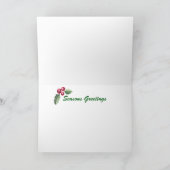 Carte de Noël Tamworth Castle & Mill (Intérieur)