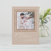 Carte de Noël Tan Brown Photo de vacances (Debout devant)