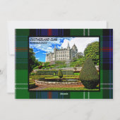 Carte de Noël Tartan du clan écossais Sutherland (Dos)