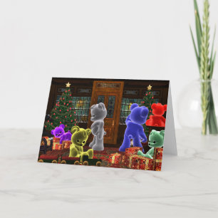 Carte de Noël Teddy Bearz