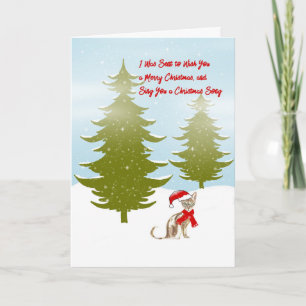 Carte de Noël telle que racontée par un chat