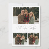Carte de Noël 'Tellement Joyeuse' Écriture Élégant (Devant)