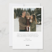 Carte de Noël 'Tellement Joyeuse' Écriture Élégant (Dos)
