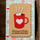 Carte de Noël tendance "Voeux les plus chauds"