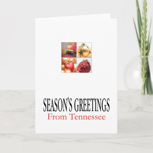 Carte de Noël Tennessee, préciser (Devant)