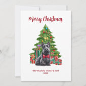 Carte de Noël Terrier Écossais (Devant)