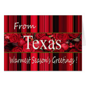 Carte de Noël Texas, préciser (Devant horizontal)