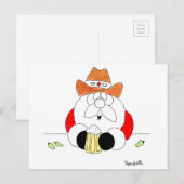 Carte de Noël Texas Santa (Devant / Derrière)